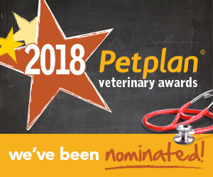 Nominate us for a 2018 Petplan Veterinary Award Nominate us for a 2018 Petplan Veterinary Award