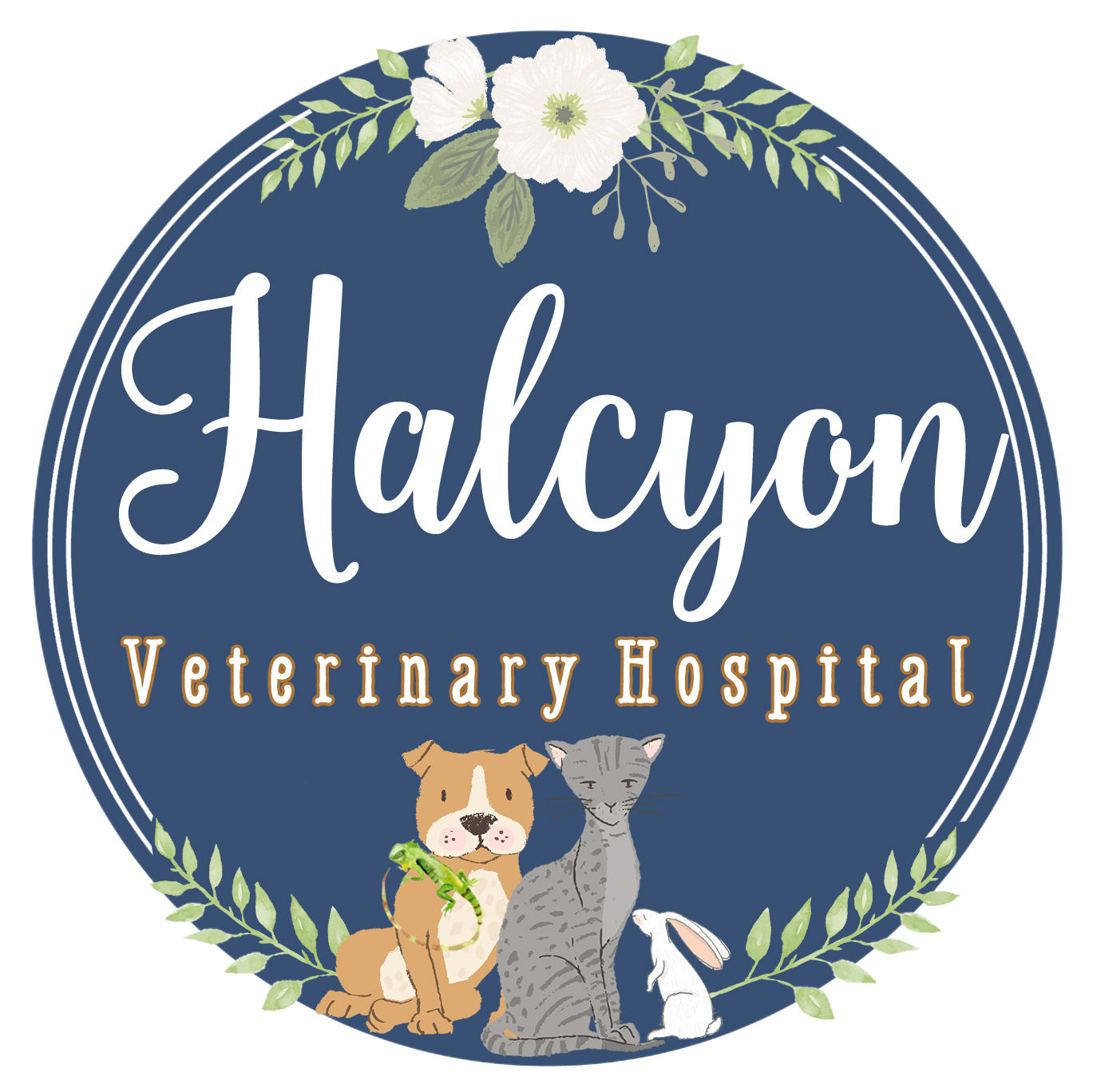Halcyon Veterinary Hospital Logo 